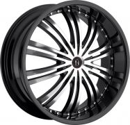 HARP Y-01 8,5x22 5x114,3 ET38 74,1 Gloss Black / Machined Face / Chrome Lip