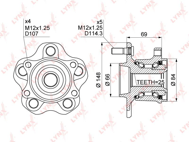 LYNXauto WH-1356 Nissan; Renault